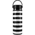 Black and White Striped Marble Hydro Flask 20oz Wide Mouth Skin