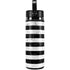 Black and White Striped Marble Hydro Flask 20oz Wide Mouth Skin
