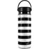 Black and White Striped Marble Hydro Flask 20oz Wide Mouth Skin