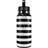 Black and White Striped Marble Hydro Flask 32oz Wide Mouth Skin