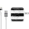 Black and White Striped Marble iPad Charger (10W USB) Skin