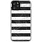 Black and White Striped Marble iPhone 11 Pro Clear Case