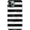 Black and White Striped Marble iPhone 11 Pro Lite Case