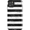 Black and White Striped Marble iPhone 11 Pro Max Impact Case