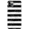 Black and White Striped Marble iPhone 11 Pro Max Lite Case