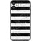 Black and White Striped Marble iPhone 11 Skin