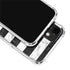 Black and White Striped Marble iPhone 12 Clear Case