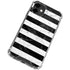 Black and White Striped Marble iPhone 12 Clear Case