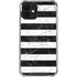 Black and White Striped Marble iPhone 12 Mini Clear Case