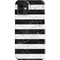 Black and White Striped Marble iPhone 12 Mini Lite Case