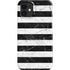 Black and White Striped Marble iPhone 12 Mini Lite Case