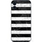 Black and White Striped Marble iPhone 12 Mini Skin