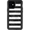 Black and White Striped Marble iPhone 12 Mini Waterproof Case