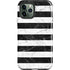 Black and White Striped Marble iPhone 12 Pro Max Impact Case