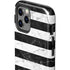 Black and White Striped Marble iPhone 12 Pro Max Impact Case