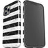 Black and White Striped Marble iPhone 12 Pro Max Impact Case