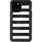 Black and White Striped Marble iPhone 12 Pro Max Waterproof Case
