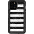 Black and White Striped Marble iPhone 12 Pro Max Waterproof Case