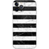 Black and White Striped Marble iPhone 12 Pro Skin