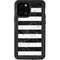 Black and White Striped Marble iPhone 12 Pro Waterproof Case