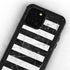 Black and White Striped Marble iPhone 12 Pro Waterproof Case