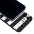 Black and White Striped Marble iPhone 12 Skin