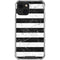 Black and White Striped Marble iPhone 13 Clear Case