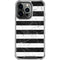 Black and White Striped Marble iPhone 13 Pro Clear Case