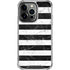 Black and White Striped Marble iPhone 13 Pro Clear Case