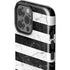 Black and White Striped Marble iPhone 13 Pro Max Impact Case