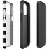 Black and White Striped Marble iPhone 13 Pro Max Impact Case