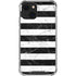 Black and White Striped Marble iPhone 14 Clear Case