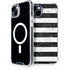 Black and White Striped Marble iPhone 14 Plus MagSafe Case
