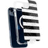 Black and White Striped Marble iPhone 15 Plus MagSafe Case