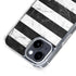 Black and White Striped Marble iPhone 15 Plus MagSafe Case