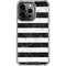 Black and White Striped Marble iPhone 15 Pro Clear Case