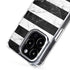 Black and White Striped Marble iPhone 15 Pro MagSafe Case