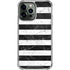 Black and White Striped Marble iPhone 14 Pro Max Clear Case