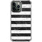 Black and White Striped Marble iPhone 15 Pro Max Clear Case