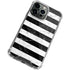 Black and White Striped Marble iPhone 14 Pro Max Clear Case