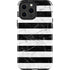 Black and White Striped Marble iPhone 15 Pro Max Impact Case