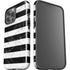 Black and White Striped Marble iPhone 15 Pro Max Impact Case