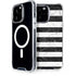 Black and White Striped Marble iPhone 15 Pro Max MagSafe Case