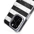 Black and White Striped Marble iPhone 15 Pro Max MagSafe Case