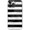 Black and White Striped Marble iPhone 14 Pro Max Skin
