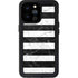 Black and White Striped Marble iPhone 14 Pro Max Waterproof Case