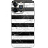 Black and White Striped Marble iPhone 14 Pro Skin