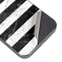 Black and White Striped Marble iPhone 14 Pro Skin
