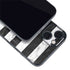 Black and White Striped Marble iPhone 14 Skin