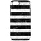 Black and White Striped Marble iPhone 7 Pro Case